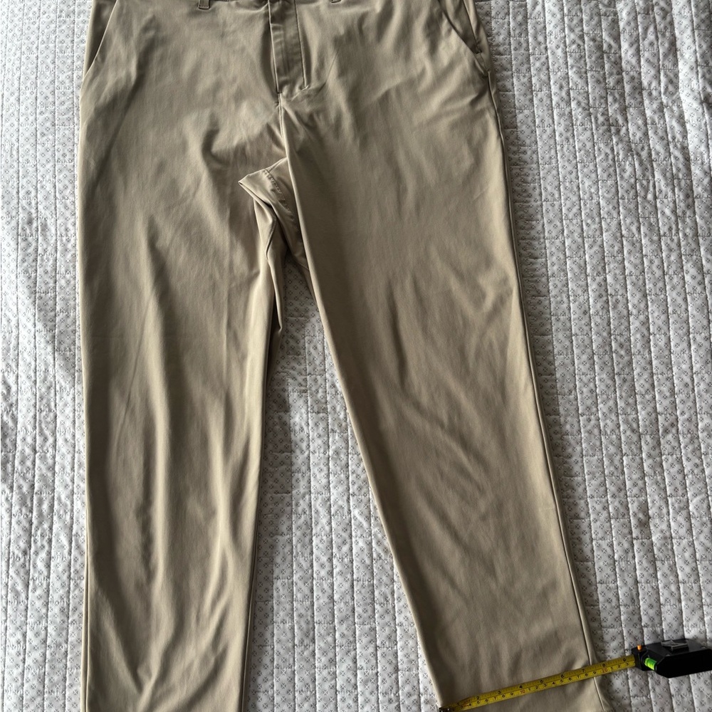 lululemon Men's Khaki Stretch pants - 36” waist x 32” inseam